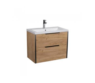 Тумба в ванную подвесная MDD Line Craft 60 с умывальником Cosmo 60