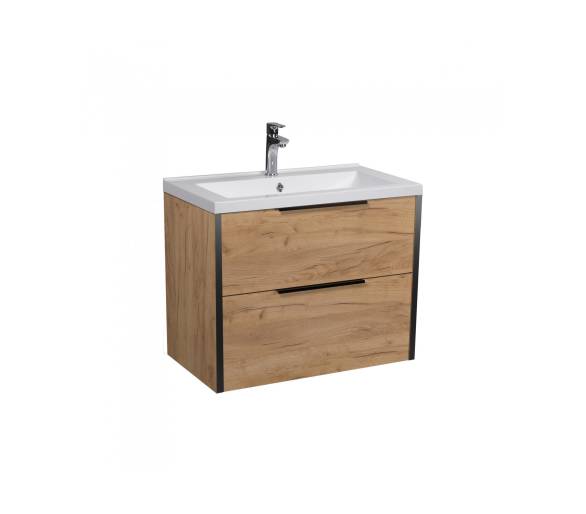 Тумба в ванную подвесная MDD Line Craft 60 с умывальником Cosmo 60