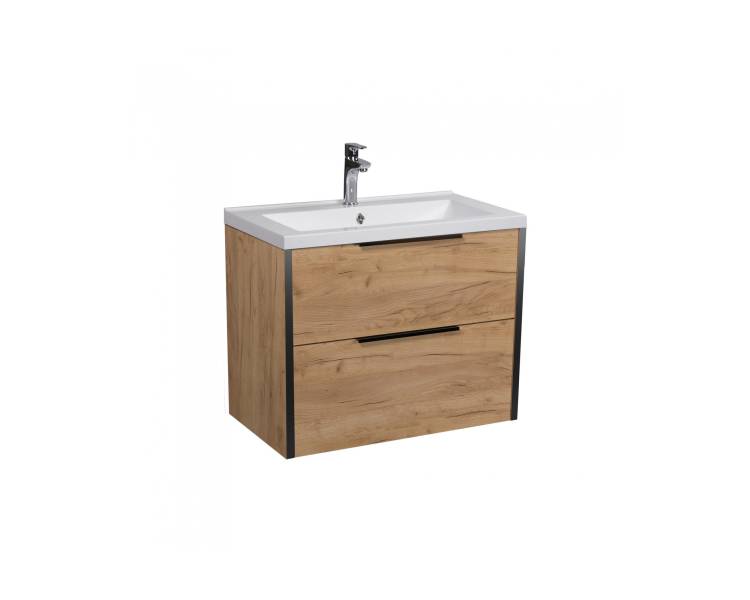 Тумба в ванную подвесная MDD Line Craft 60 с умывальником Cosmo 60