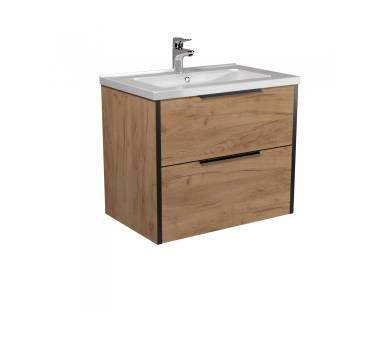 Тумба в ванную подвесная MDD Line Craft 70 с умывальником Rodeo 70