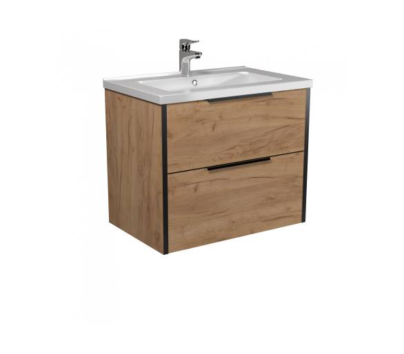 Тумба в ванную подвесная MDD Line Craft 70 с умывальником Rodeo 70