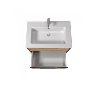 Тумба в ванную подвесная MDD Line Craft 70 с умывальником Rodeo 70