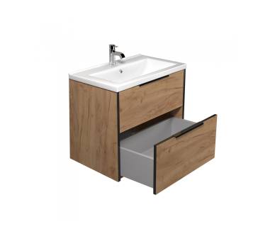 Тумба в ванную подвесная MDD Line Craft 70 с умывальником Cosmo 70