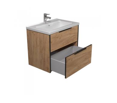 Тумба в ванную подвесная MDD Line Craft 80 с умывальником Rodeo 80