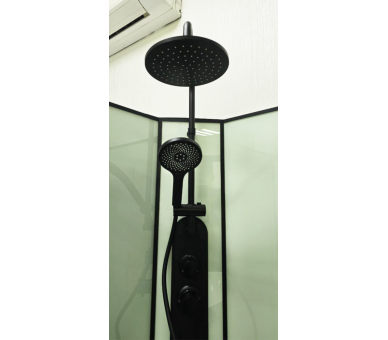 Душовий бокс Veronis BN-10-90 black 90х90х225 без даху