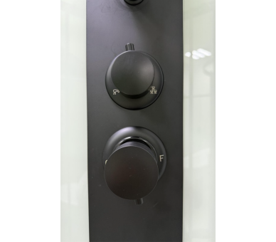 Душовий бокс Veronis BN-10-90 black 90х90х225 без даху