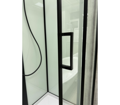 Душовий бокс Veronis BN-10-90 black 90х90х225 без даху