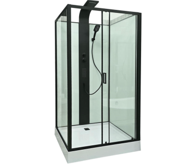 Душовий бокс Veronis BN-11-120 black 120х90х235 без даху