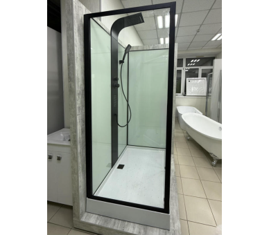 Душовий бокс Veronis BN-11-120 black 120х90х235 без даху