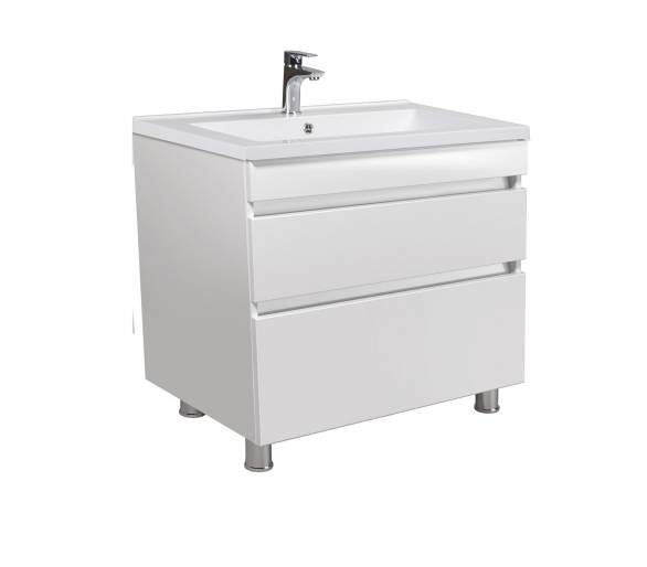 Тумба у ванну підлогова MDD MoonShine 80 з умивальником Cosmo 80