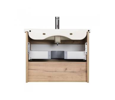 Тумба в ванную подвесная MDD Oslo Wood 70 с умывальником Creavit ID-70