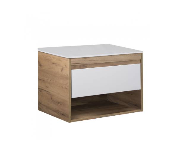 Тумба у ванну підвісна MDD Oslo Wood 80 зі стільницею