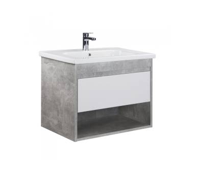 Тумба у ванну підвісна MDD Oslo Loft 70 з умивальником Creavit ID-70
