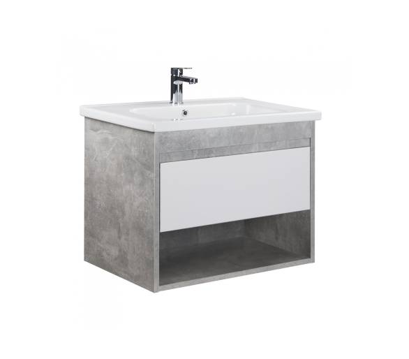 Тумба в ванную подвесная MDD Oslo Loft 70 с умывальником Creavit ID-70