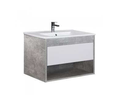 Тумба в ванную подвесная MDD Oslo Loft 80 с умывальником Creavit SU-80