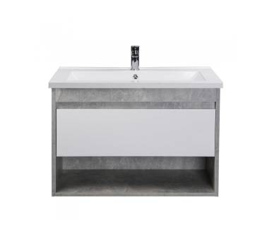 Тумба у ванну підвісна MDD Oslo Loft 80 з умивальником Cosmo 80