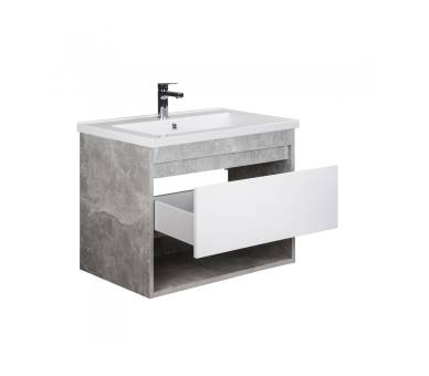 Тумба у ванну підвісна MDD Oslo Loft 80 з умивальником Cosmo 80
