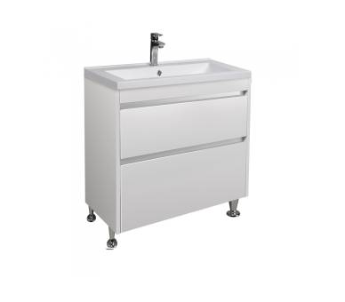 Тумба в ванную напольная MDD Prime 80 с умывальником Cosmo 80