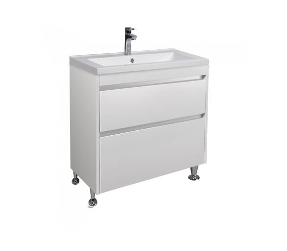 Тумба в ванную напольная MDD Prime 80 с умывальником Cosmo 80