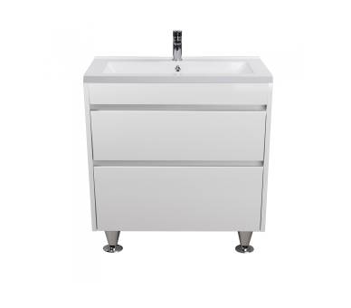 Тумба в ванную напольная MDD Prime 80 с умывальником Cosmo 80