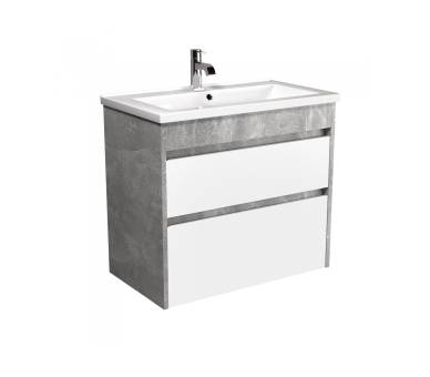 Тумба в ванную универсальная MDD Polo Loft 70-U с умывальником Cosmo 70