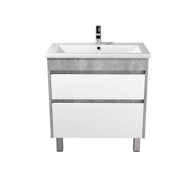 Тумба в ванную универсальная MDD Polo Loft 70-U с умывальником Cosmo 70