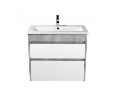 Тумба в ванную универсальная MDD Polo Loft 70-U с умывальником Cosmo 70