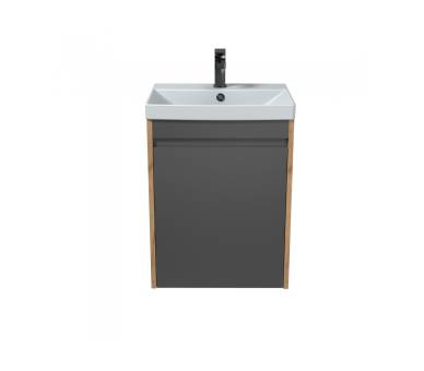 Тумба в ванную универсальная MDD Olive 50-U с умывальником Sempre 50
