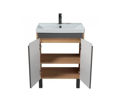 Тумба в ванную универсальная MDD Olive 60-U с умывальником Sempre 60