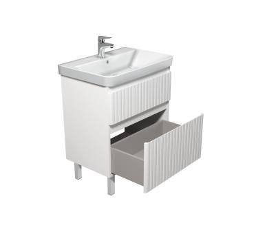 Тумба в ванную универсальная MDD Fluffy 70-U с умывальником Vivace 70