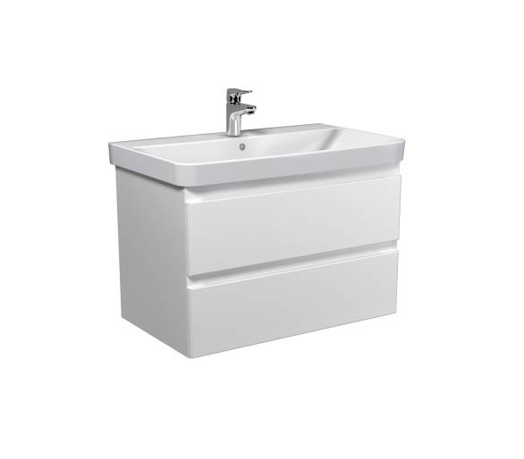 Тумба в ванную подвесная MDD Unik 80-A с умывальником Vivace 80