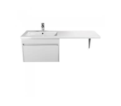 Тумба в ванную подвесная MDD Wing 60-А-W с умывальником Rodeo 120 L