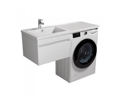 Тумба в ванную подвесная MDD Wing 60-А-W с умывальником Rodeo 120 L