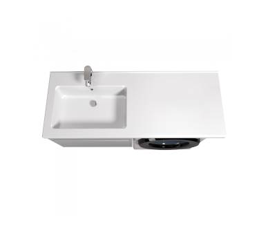 Тумба в ванную подвесная MDD Wing 60-А-W с умывальником Rodeo 120 L