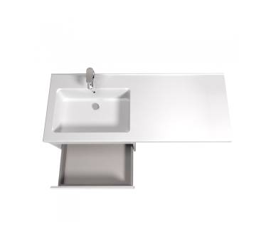 Тумба в ванную подвесная MDD Wing 60-А-W с умывальником Rodeo 120 L