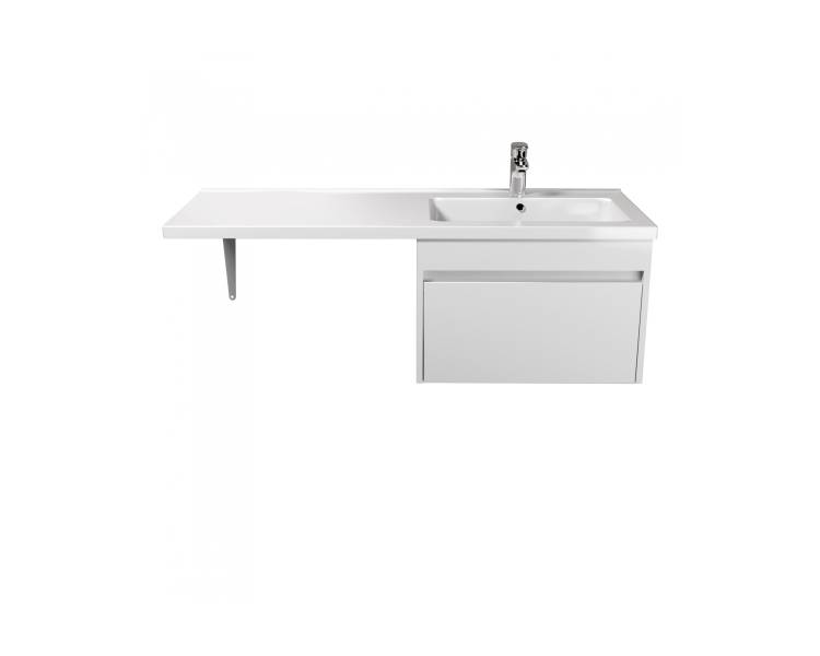 Тумба в ванную подвесная MDD Wing 60-А-W с умывальником Rodeo 120 R