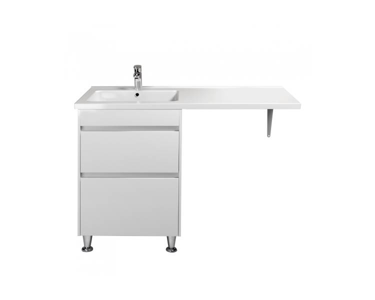 Тумба у ванну підлогова MDD Wing 60-W з умивальником Rodeo 120 L