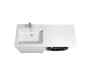 Тумба в ванную напольная MDD Wing 60-W с умывальником Rodeo 120 L