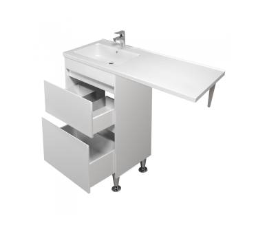 Тумба в ванную напольная MDD Wing 60-W с умывальником Rodeo 120 L