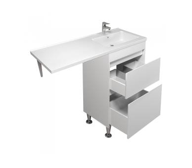 Тумба в ванную напольная MDD Wing 60-W с умывальником Rodeo 120 R