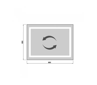 Дзеркало MDD Olmo 65х85/85х65 з LED-підсвіткою