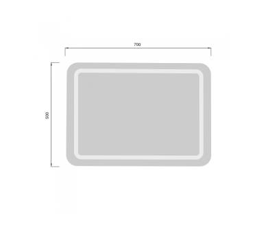 Дзеркало MDD Tina 70х50/50х70 з LED-підсвіткою
