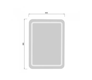 Зеркало MDD Tina 60х80/80x60 с LED-подсветкой