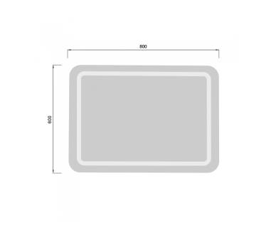 Зеркало MDD Tina 60х80/80x60 с LED-подсветкой