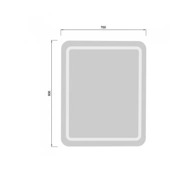 Дзеркало MDD Tina 70х80/80х70 з LED-підсвіткою