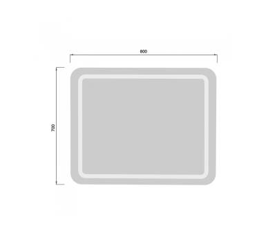 Дзеркало MDD Tina 70х80/80х70 з LED-підсвіткою