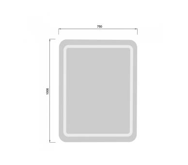 Зеркало MDD Tina 100х75/75x100 с LED-подсветкой