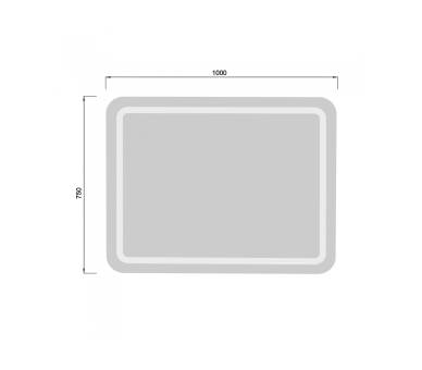 Зеркало MDD Tina 100х75/75x100 с LED-подсветкой