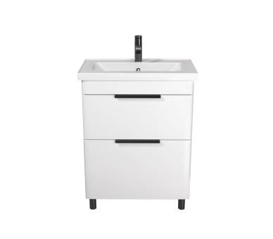 Тумба в ванную напольная MDD Iris 80 с умывальником Fenova 80