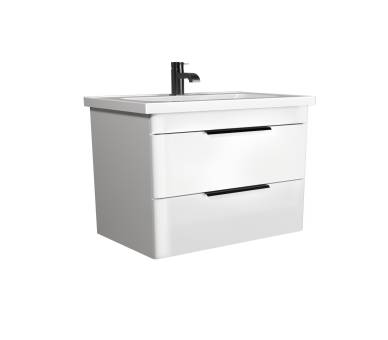 Тумба в ванную подвесная MDD Iris 80-A с умывальником Fenova 80